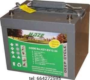 AKUMULATOR HAZE ŻEL 12 V 45,4 AH  