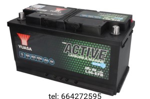 Akumulator Yuasa Leisure & Marine L36- EFB 12 V 100 Ah