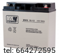 Akumulator MW Power MWS 12V 18AH  