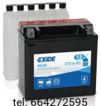 EXIDE BIKE AGM MOTOCYKLOWY ETX14BS 12V 12AH