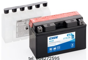 EXIDE BIKE AGM MOTOCYKLOWY ET7B-BS 12V 6,5AH 85A 