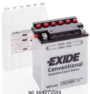 EXIDE BIKE CONVENTIONAL MOTOCYKLOWY EB14-A2 12V 14AH 145A