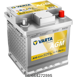 Akumulator VARTA Dynamic AGM A10 40 AH 420 A (EN)  