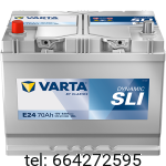 Akumulator VARTA Dynamic  SLI E24 70 Ah 630 A (EN) JL+ 