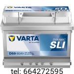 Akumulator VARTA Dynamic SLI D59 60 Ah 540 A (EN) 