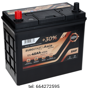 Eurostart Asia 12V 45 AH  400A (EN)L+ 