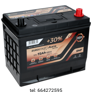 Eurostart Asia 12V 72 AH  680A (EN)P+ 