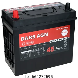 Akumulator Bars Hybrid AGM 12V 45 AH 500A 