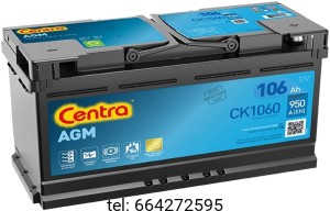 Akumulator Centra AGM CK1050  105Ah 950A (EN)
