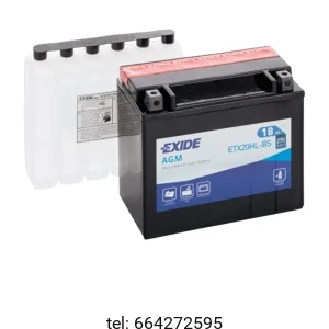 EXIDE BIKE AGM MOTOCYKLOWY ETX20HL-BS 12V 18AH  