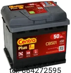 Akumulator Centra Plus 50 CB501 Ah 450A (EN) 
