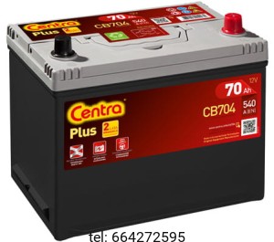 Akumulator Centra Plus CB704 70 Ah 540 (EN) 