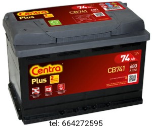 Akumulator Centra Plus CB741 74 Ah 680A (EN) L+