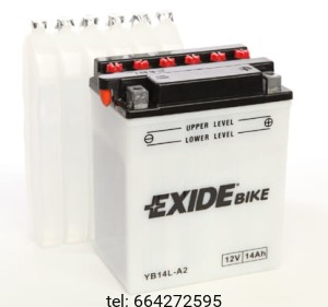 EXIDE BIKE CONVENTIONAL MOTOCYKLOWY EB14L-A2 12V 14AH 145A  
