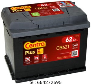 Akumulator Centra Plus CB621 62  Ah 540A (EN)  L+
