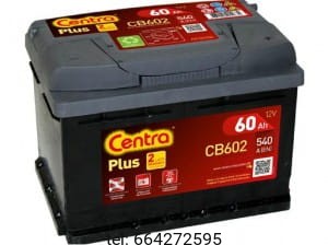 Akumulator Centra Plus CB602 60 Ah 540A (EN)
