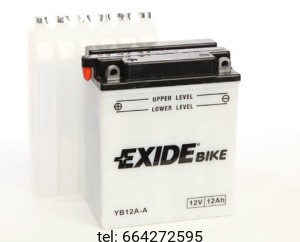 EXIDE BIKE CONVENTIONAL MOTOCYKLOWY EB12A-A 12V 12AH 165A 