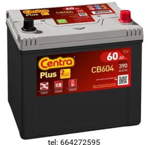 Akumulator Centra Plus CB604 60 Ah 390 (EN)  