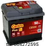 Akumulator Centra Plus 12V 50AH 450A (EN)