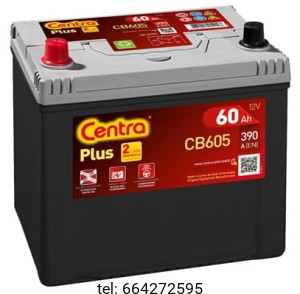 Akumulator Centra Plus CB605 60 Ah 390 (EN)  