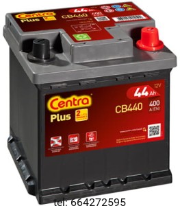Akumulator Centra Plus 44 CB440 Ah 400A (EN)