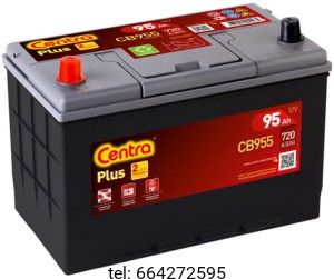 Akumulator Centra Plus CB955 95 Ah 720A (EN)  
