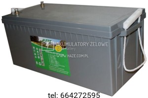 AKUMULATOR HAZE ŻEL 12 V 246 AH
